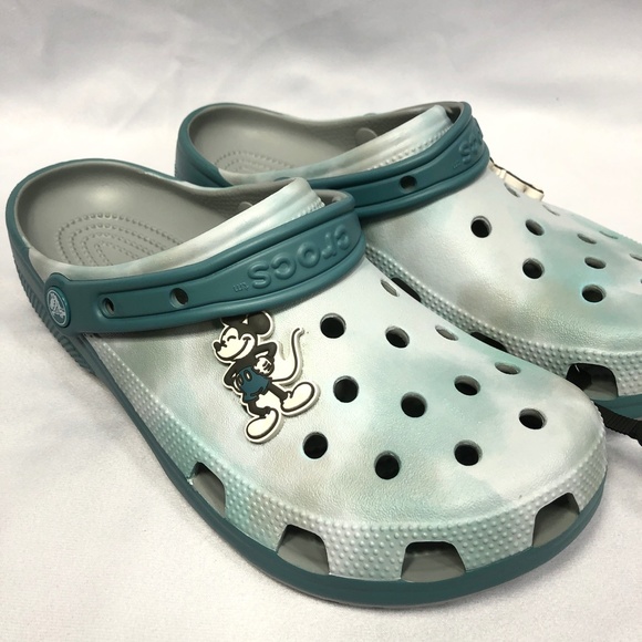 Crocs Shoes - Disney Park Mickey Mouse Tie-Dye Blue Adult Crocs Clogs - NWT
